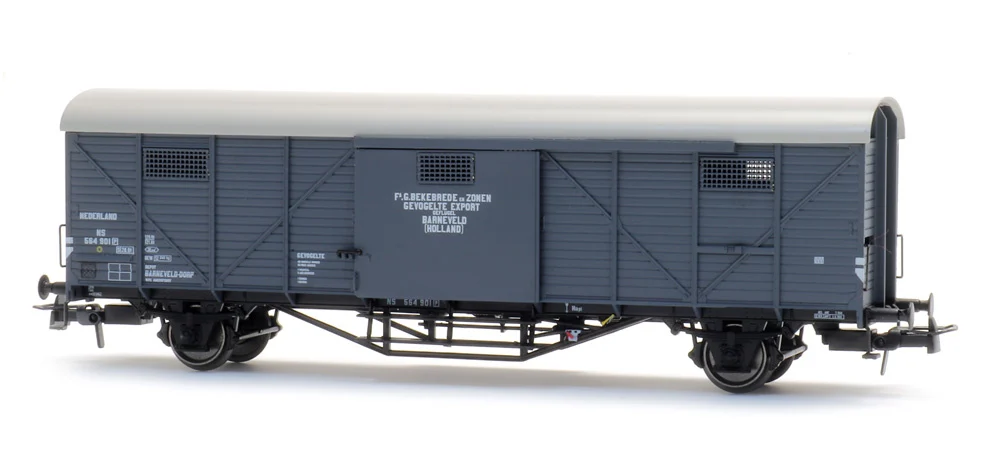 Artitec 20.312.01 - H0 - Gedeckter Güterwagen Hongaar 'Hühnerwagen', NS, Ep. III